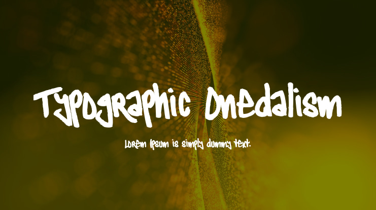 TH Typographic Onedalism
